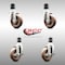 Service Caster 4 Inch 316SS High Temp Glass Filled Nylon 1-7/8 Inch Stem Caster Brake SCC, 2PK SCC-SS316EX20S414-GFNSHT-2-TLB-2-178 - alternate 3